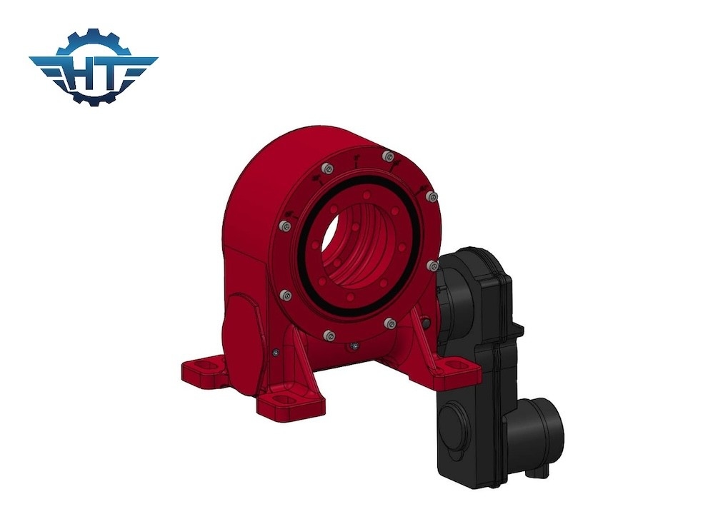 Soluzioni di rotazione Worm Gear Slew Drive con velocità 0.03-1 RPM e sensore Hall opzionale